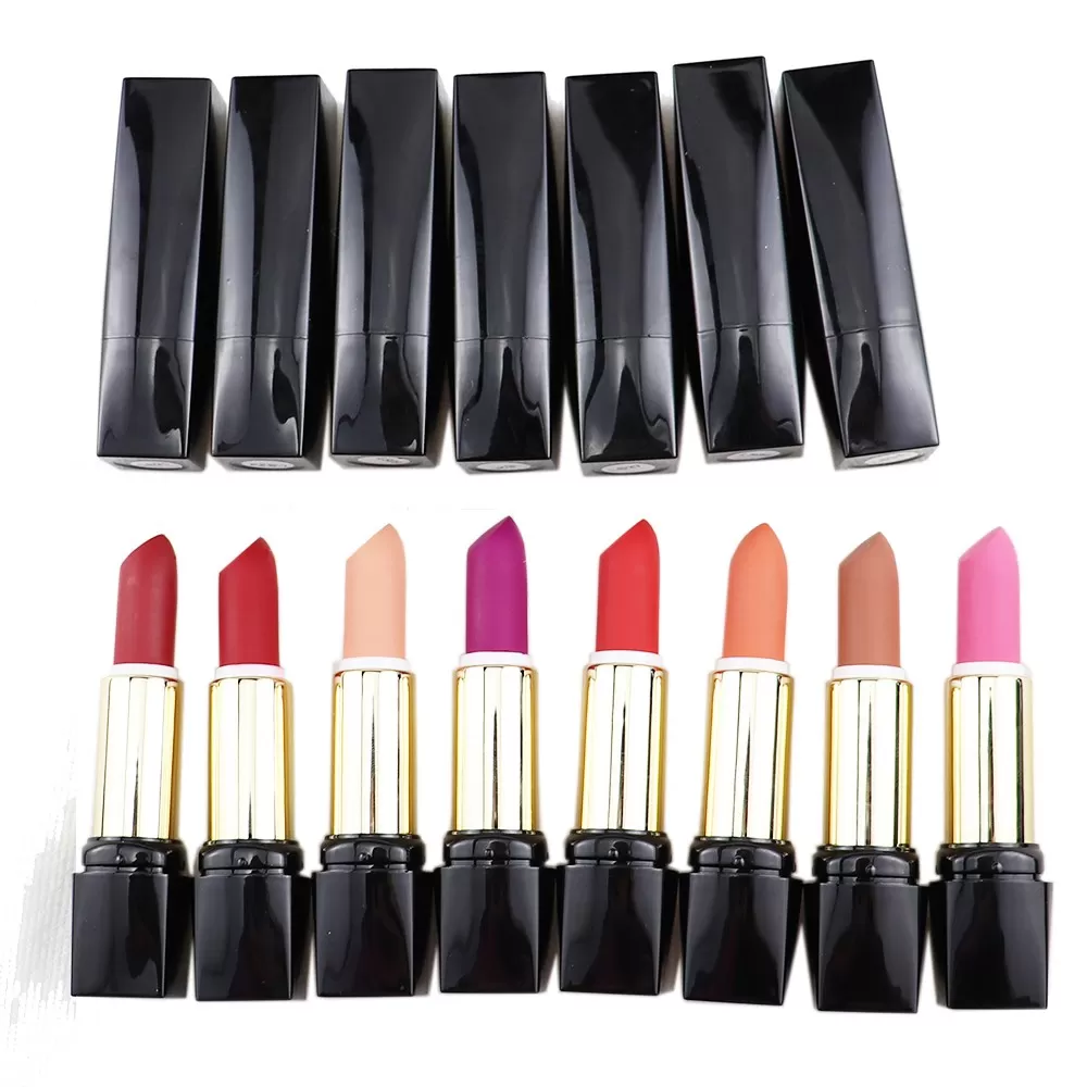 Custom 15Colors Matte Lipstick Vegan Long Lasting Moisturizing Firm Lipstick