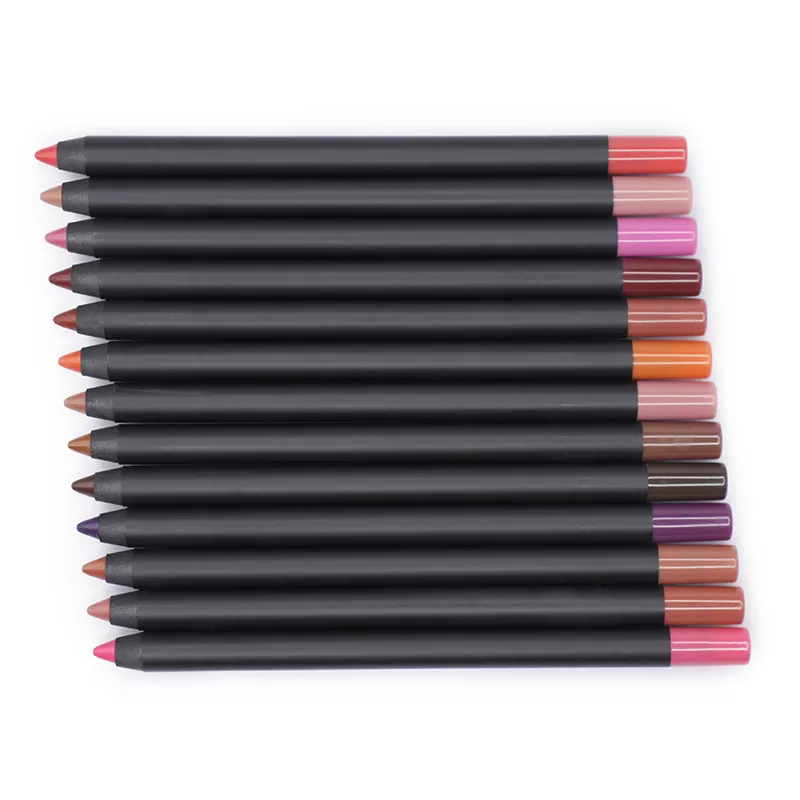 Custom Logo Lip Makeup Liner Long Lasting Water Proof Creamy Matte Lip Liner Pencil