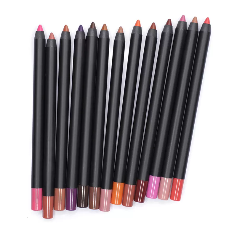 Custom Logo Lip Makeup Liner Long Lasting Water Proof Creamy Matte Lip Liner Pencil