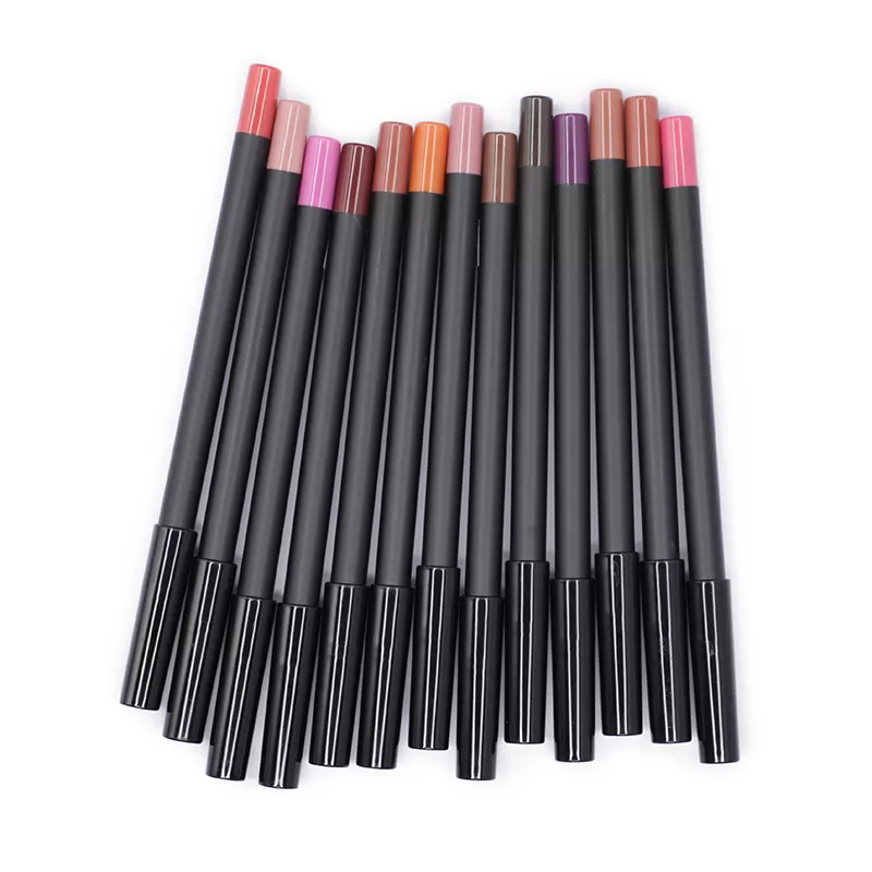 Custom Logo Lip Makeup Liner Long Lasting Water Proof Creamy Matte Lip Liner Pencil