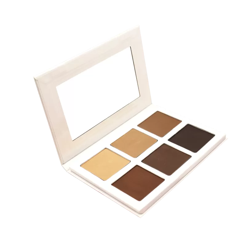 Private Label 6 Colors Pressed Powder Contour Palette Matte High Pigment Vegan Long Lasting Bronzer