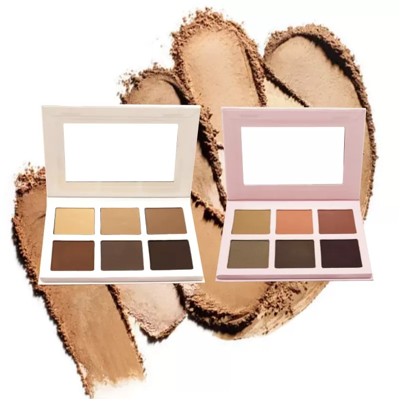 IPrivate Label 6 Farben Pressed Powder Contour Palette Matte High Pigment Vegan Long Lasting Bronzer