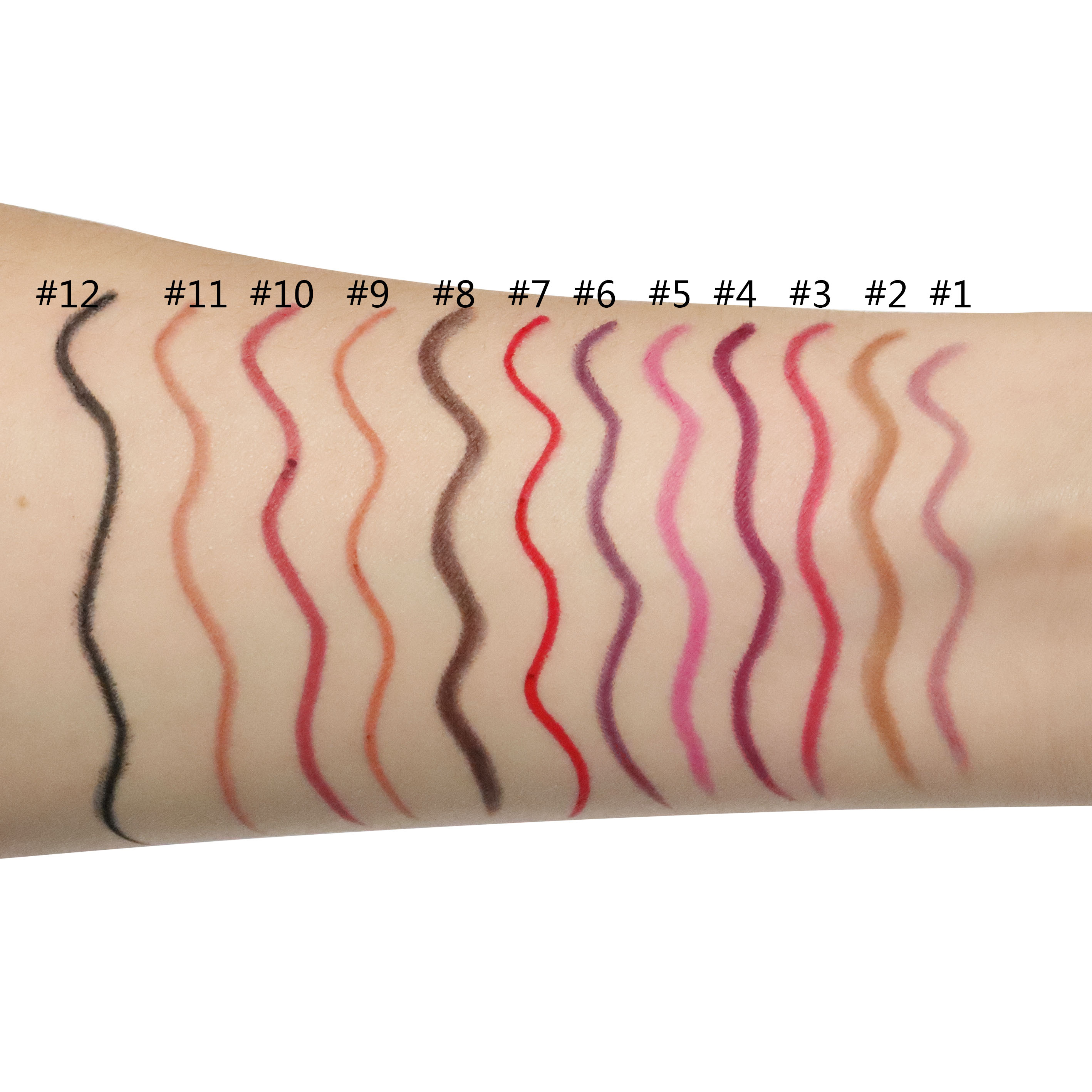 12 Colors Matte Long Lasting Lip Liner functional Lip Makeup Lip Pencil