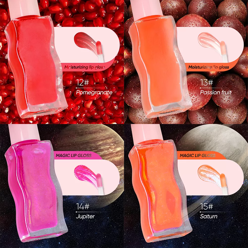 Popular Glass Bottle Lip Plumping Oil Fruit Flavors Color Changing Plumper Oil