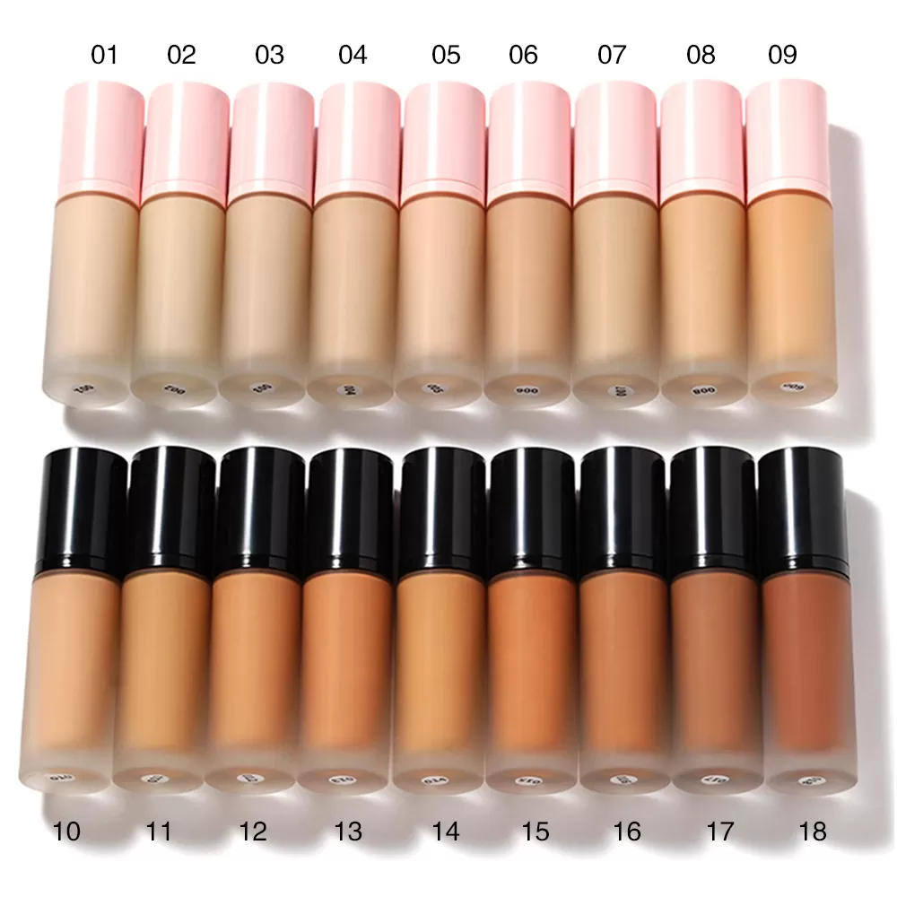 Custom Full Coverage Makeup Liquid Foundation Matte Finish Long Lasting Foundation