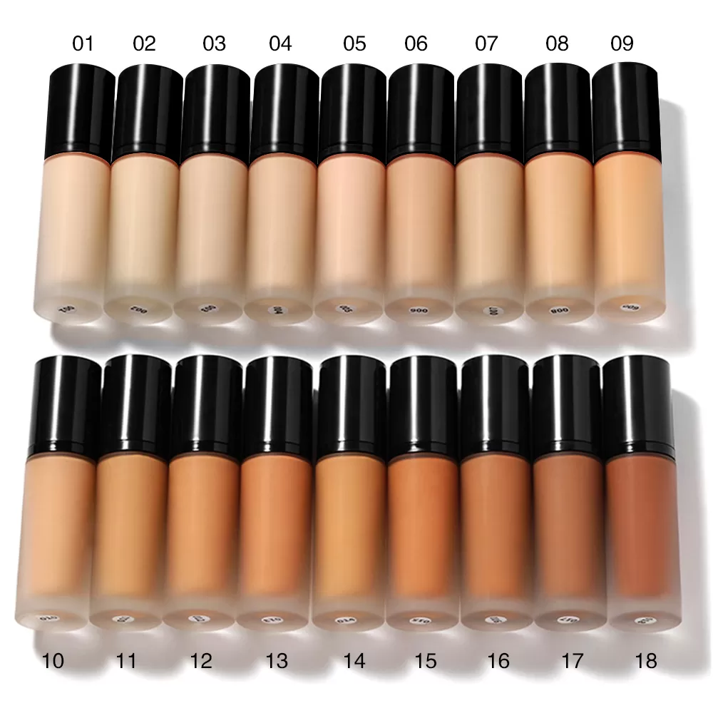 Custom Full Coverage Makeup Liquid Foundation Matte Finish Long Lasting Foundation