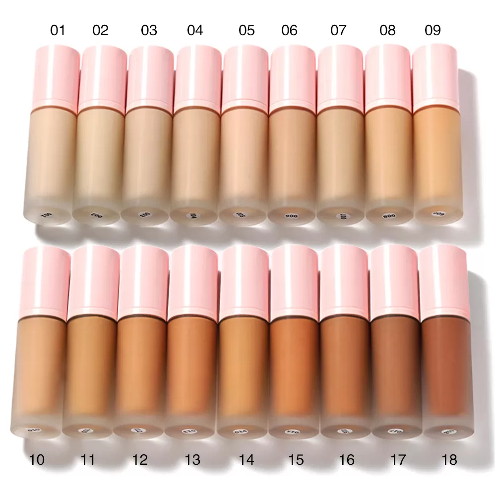 Custom Full Coverage Makeup Liquid Foundation Matte Finish Long Lasting Foundation