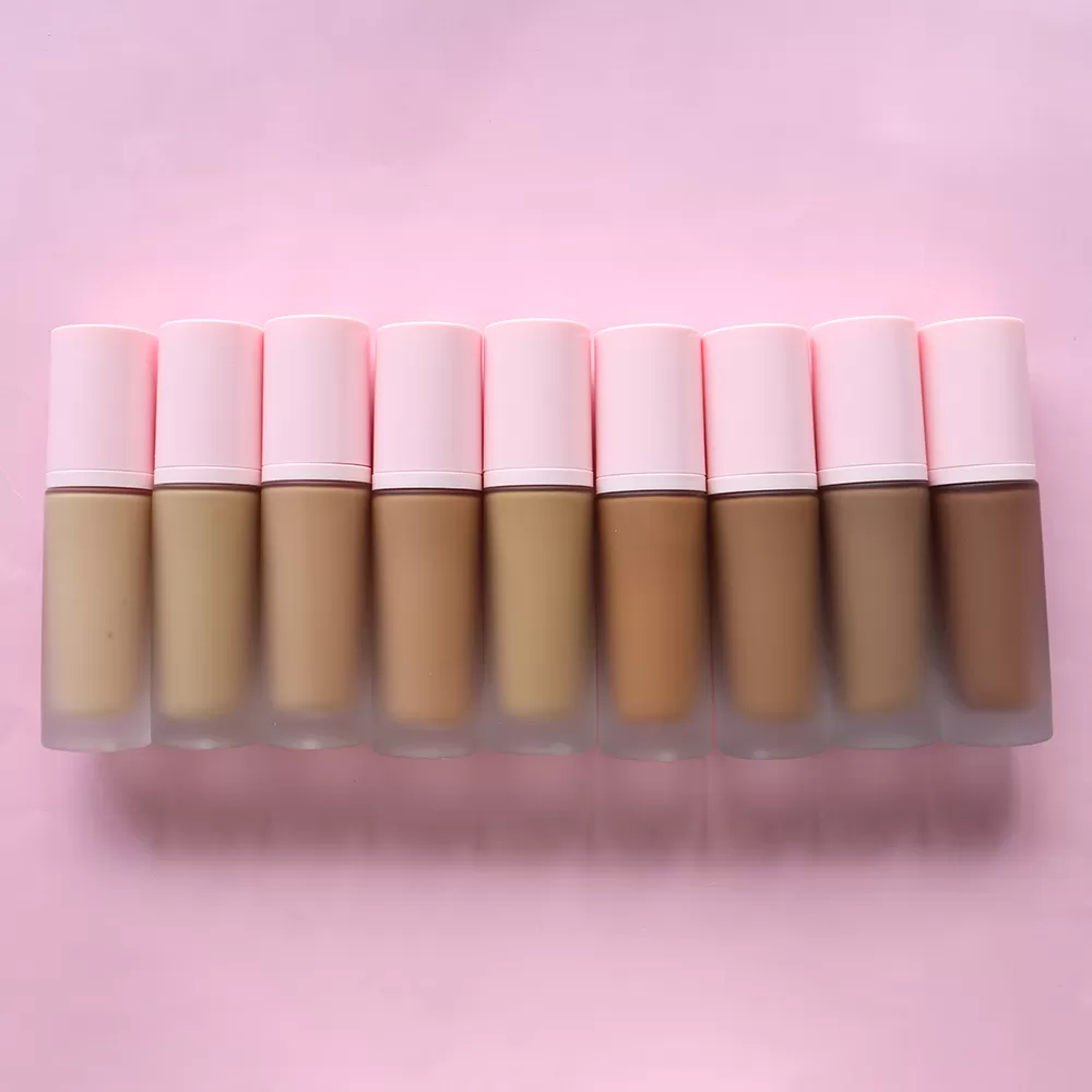 Custom Full Coverage Makeup Liquid Foundation Matte Finish Long Lasting Foundation