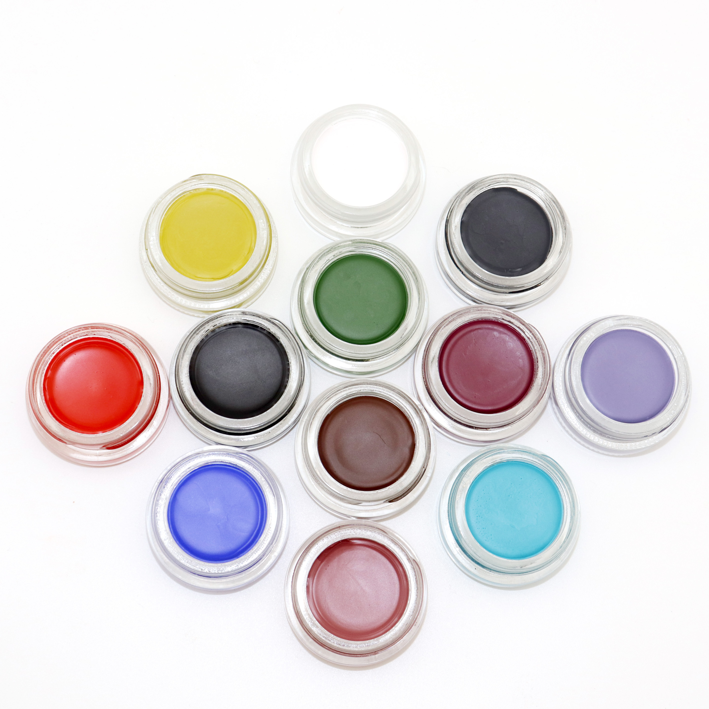 Custom Logo 12 Colors Cream Eyeliner Gel Long Lasting Neon Colors Eyeliner