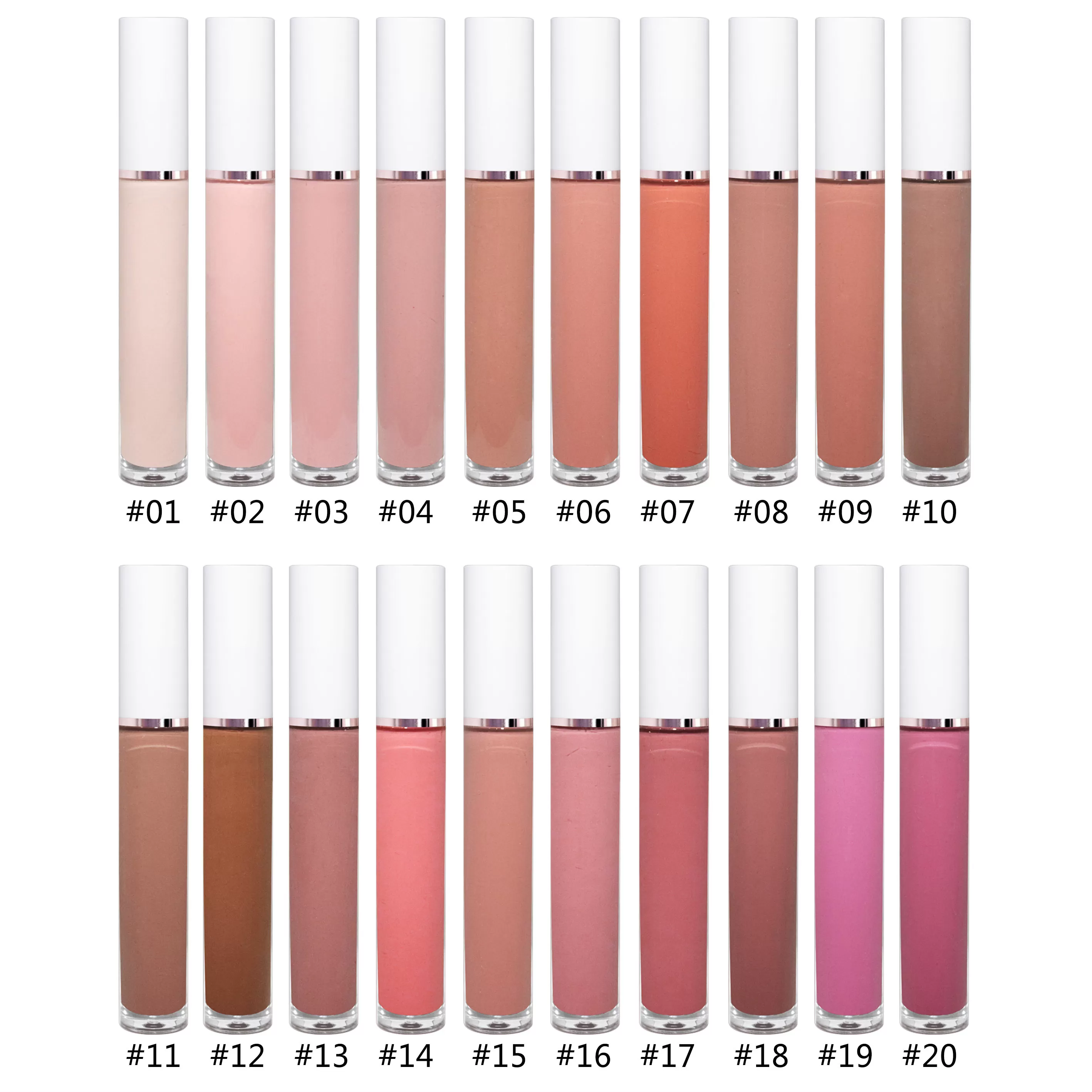 Wholesale 64 Colors Shiny Lip Gloss Shimmer Illuminating Lip Gloss Vegan