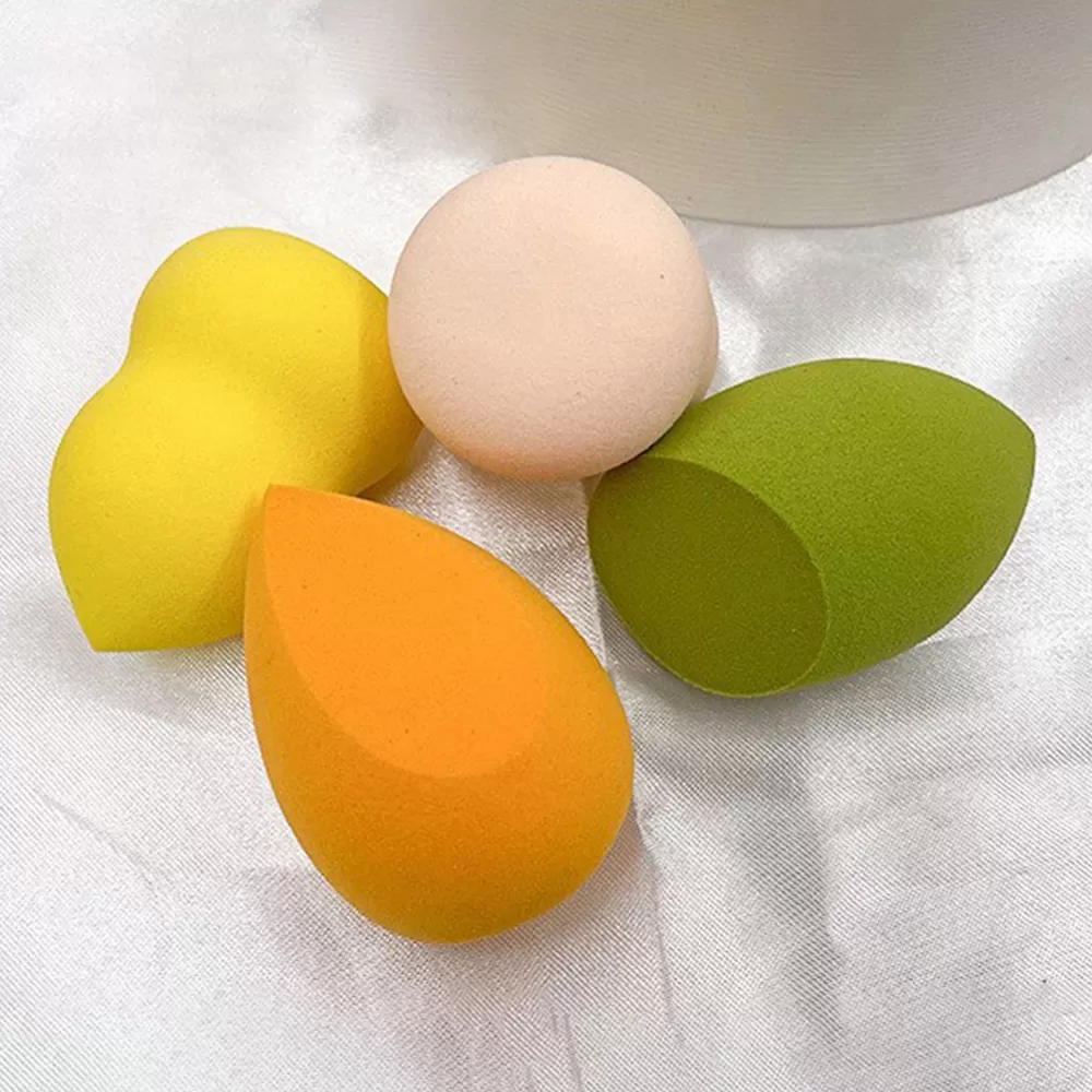 4 Pcs Makeup Sponge Set Multi-shape Latex-Free Vegan Makeup Sponges