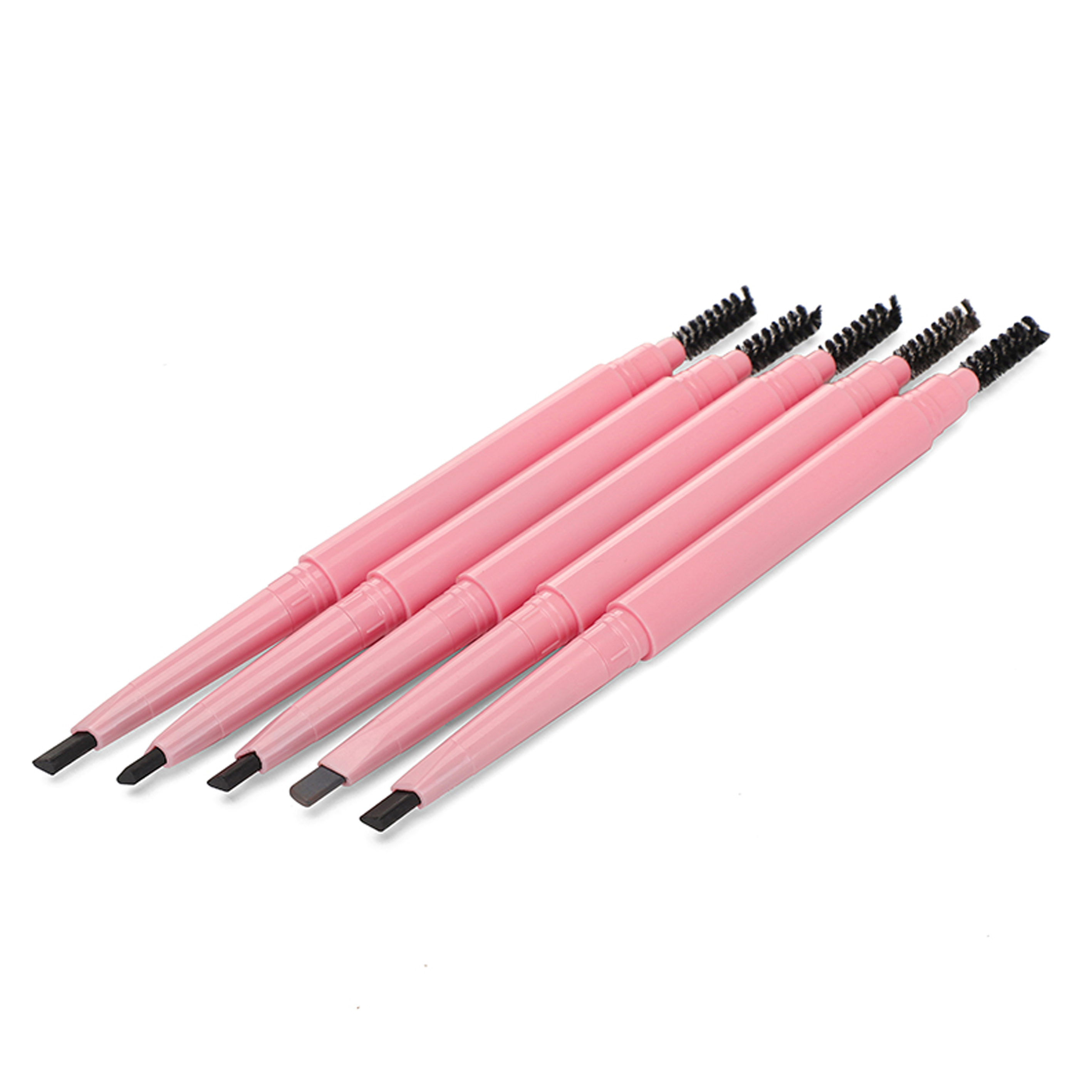 Custom Ultra-Fine Organic Creamy Eyebrow Pencil With Brush Wholesale Waterproof Long Lasting Pink Eyebrow Pencil