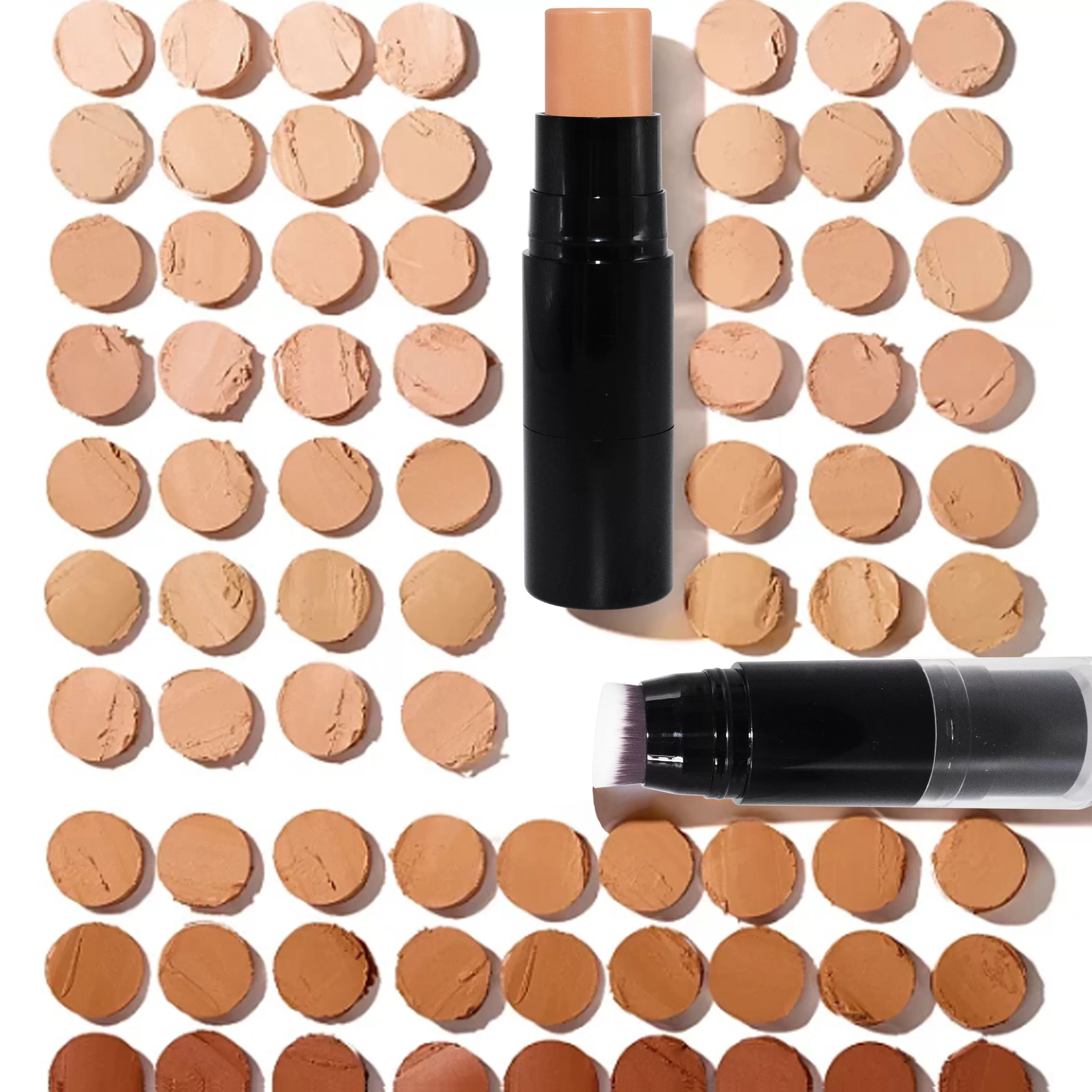 Wholesale Waterproof Private Label Concealer Stick Custom Dual Head Facial Contour Stick With Brush