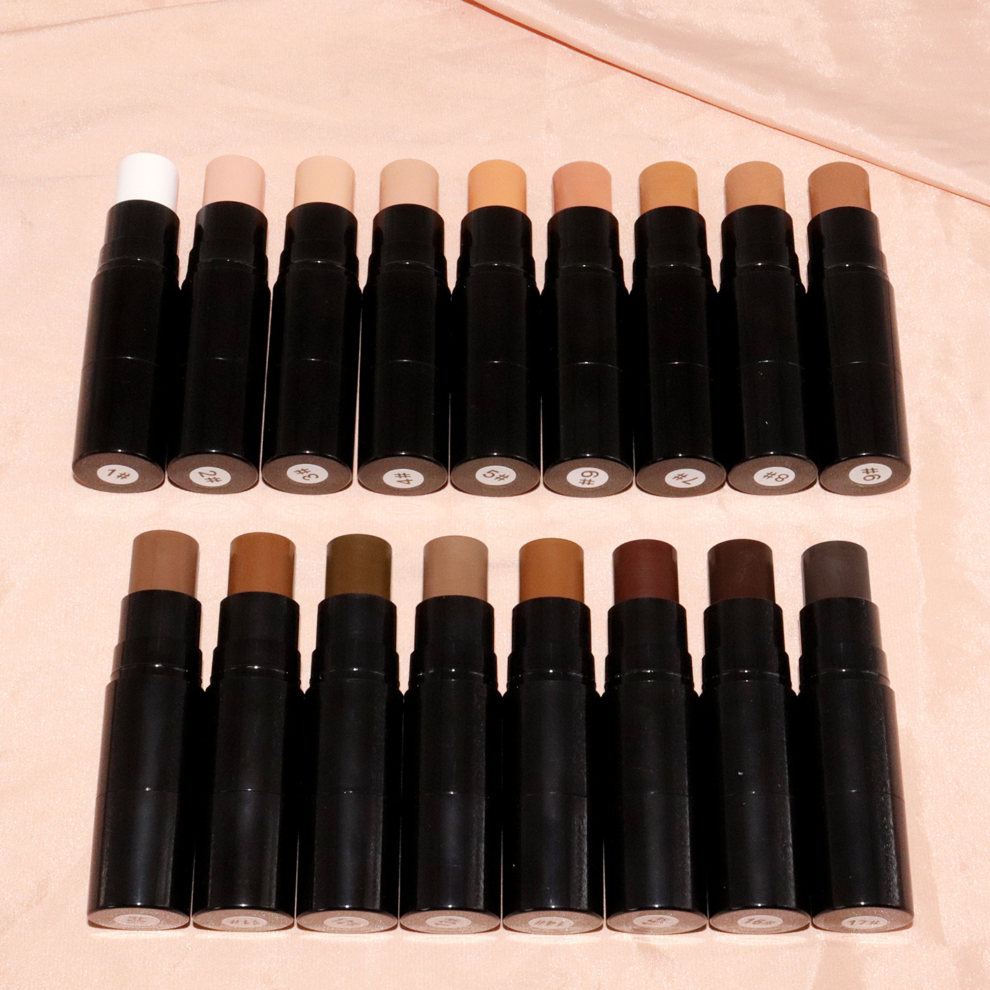 Wholesale Waterproof Private Label Concealer Stick Custom Dual Head Facial Contour Stick With Brush