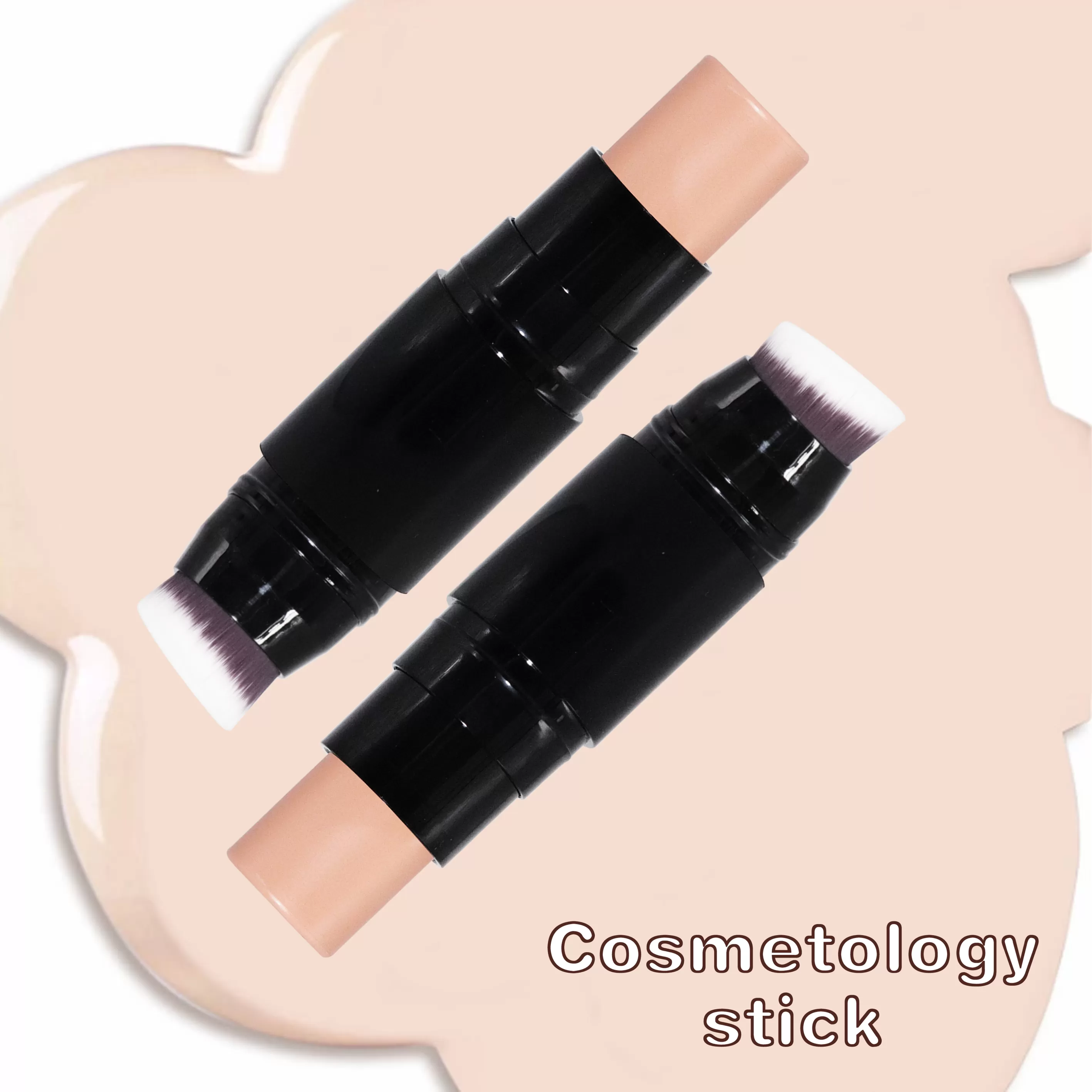 Wholesale Waterproof Private Label Concealer Stick Custom Dual Head Facial Contour Stick With Brush