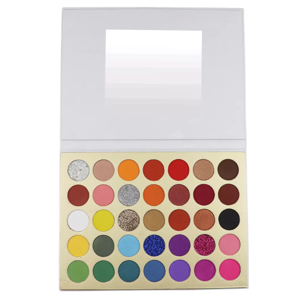 Professional Makeup 35Colors Eyeshadow Palette Long Lasting Pigment Matte Shimmer Eyeshadow Palette With Mirror