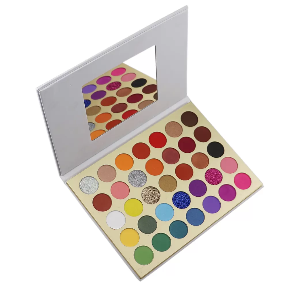 Professional Makeup 35Colors Eyeshadow Palette Long Lasting Pigment Matte Shimmer Eyeshadow Palette With Mirror