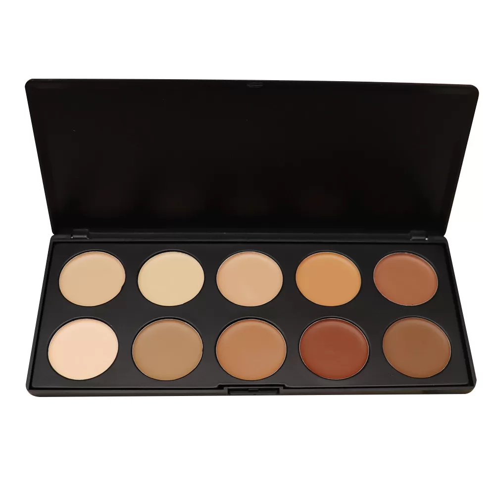 Full Coverage Creamy 10 Colors Concealer Palette Face Makeup