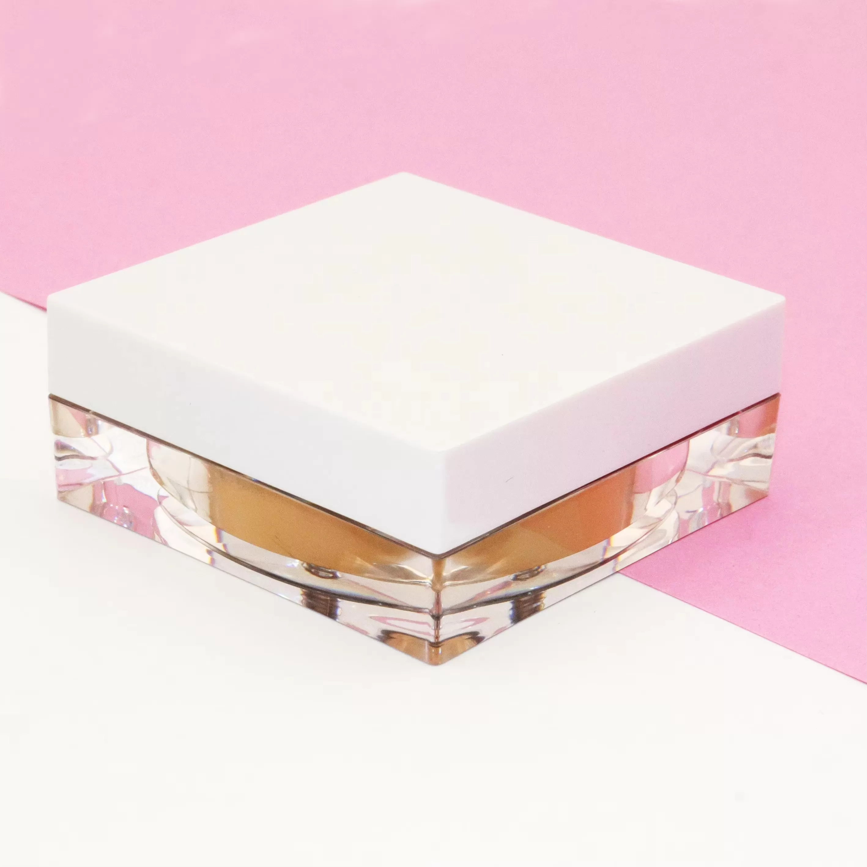 Wholesale White Square Packaging Loose Setting Powder Private Label Face Makeup Setting Powder