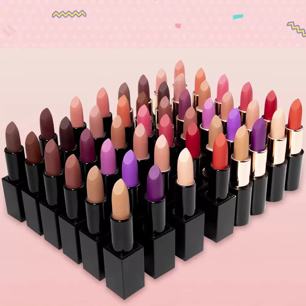 Wholesale 24Colors Matte Lipstick Long Lasting Lip Makeup Vegan Firm Lipstick