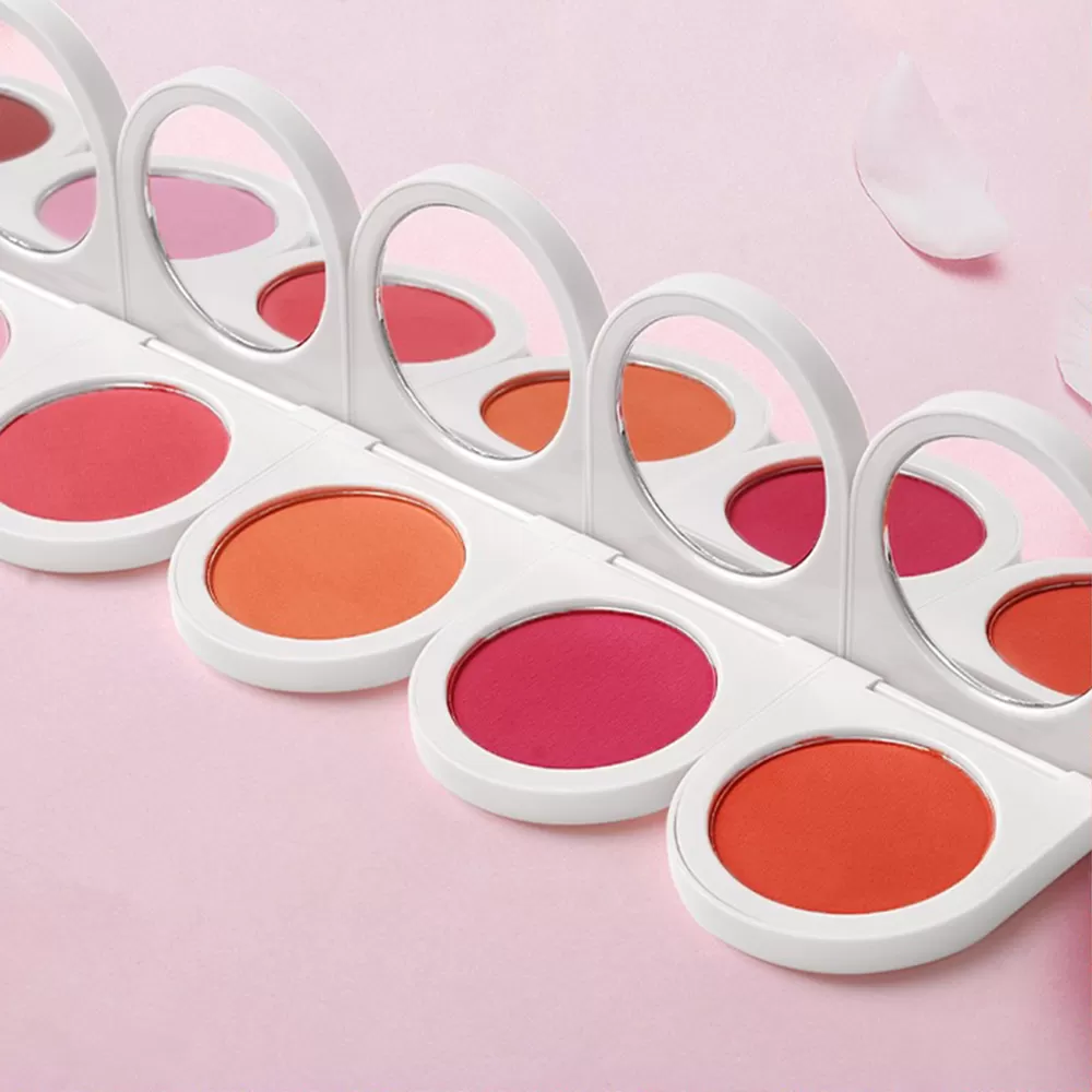 Private Label Single Pressed Powder Blush 8 Colors Face Cheek Makeup Blusher palette