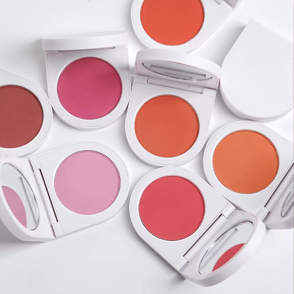 Private Label Single Pressed Powder Blush 8 Colors Face Cheek Makeup Blusher palette