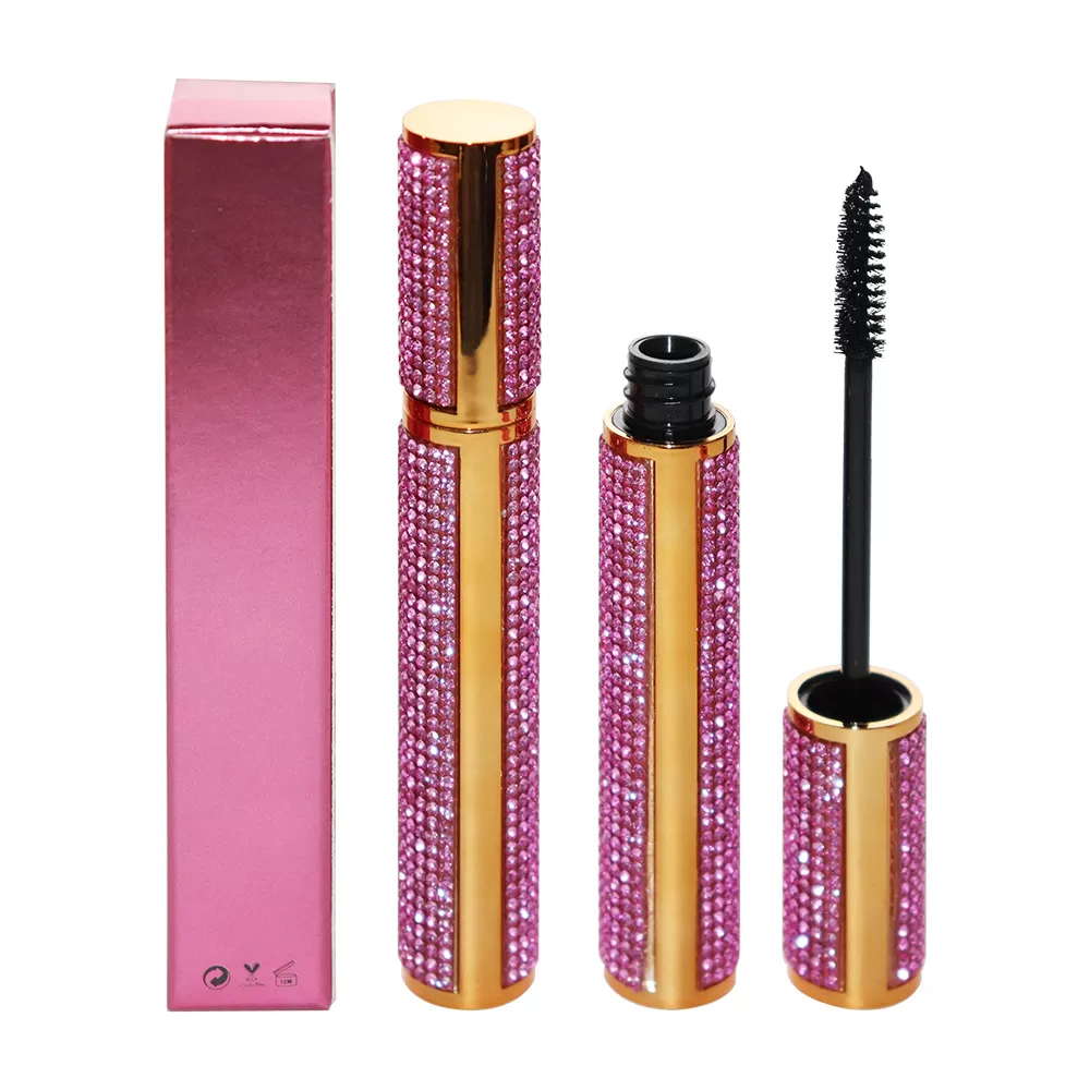 Hot Selling Pink Gold Diamond Mascara Long Lasting Waterproof Mascara