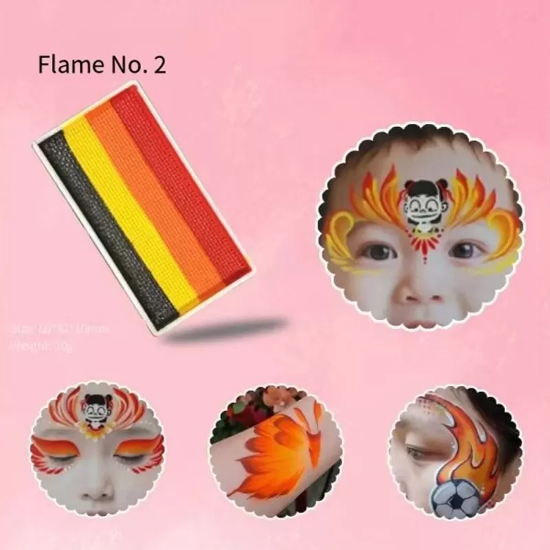 Professional Face Body Paint for Kids DIY Painting Water Activated Body Paints Kits Art Supplies Rainbow Flag Face Paint for Halloween Festivals