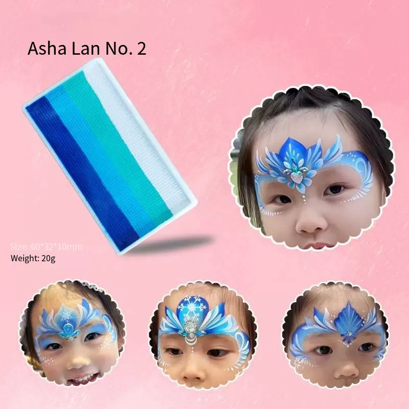 Professional Face Body Paint for Kids DIY Painting Water Activated Body Paints Kits Art Supplies Rainbow Flag Face Paint for Halloween Festivals
