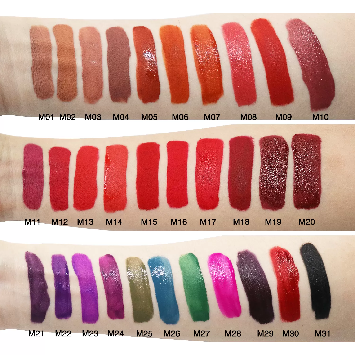 Wholesale Matte Lipstick Mineral Waterproof Long Lasting 31 Colors Liquid Lipstick Red DIY Packaging