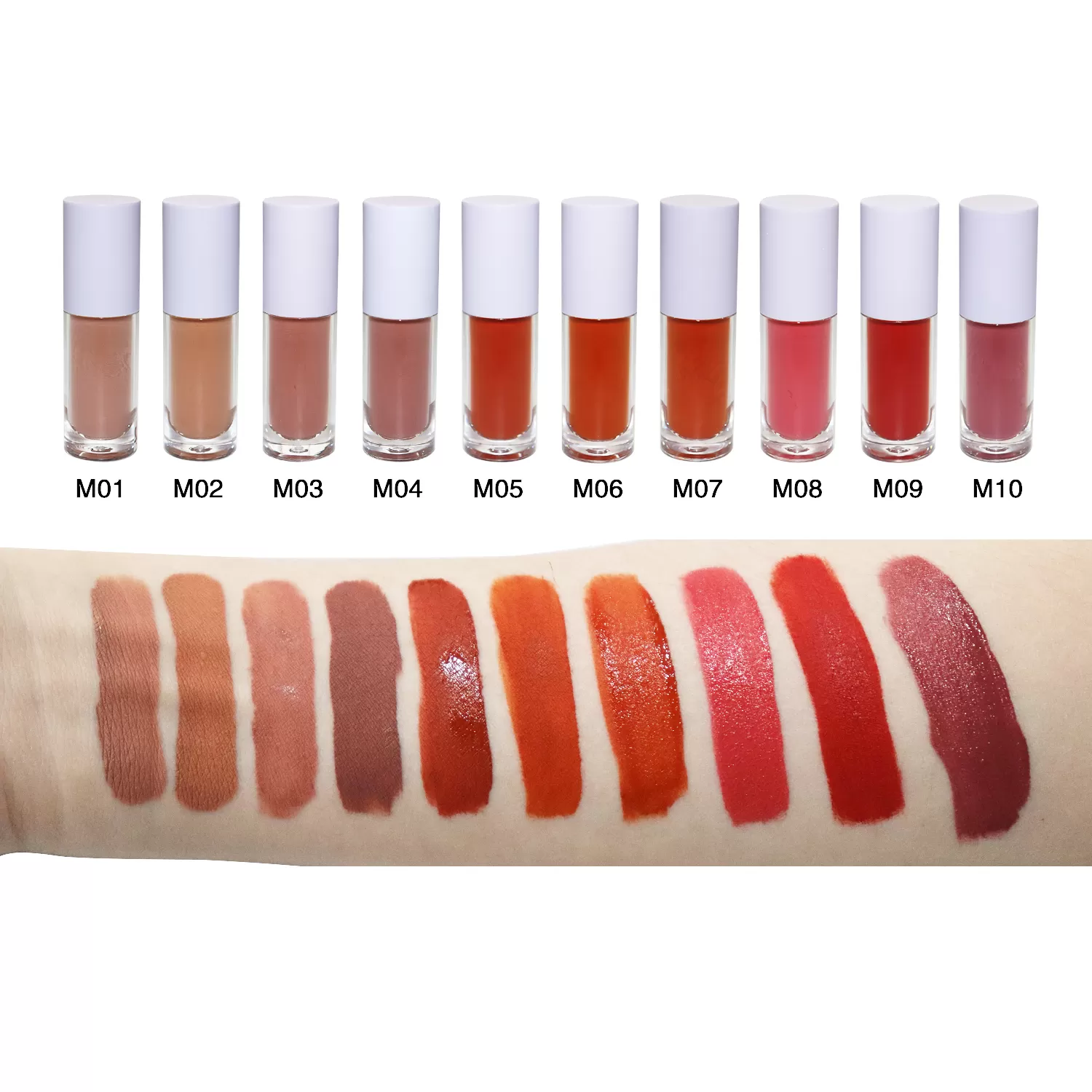 Wholesale Matte Lipstick Mineral Waterproof Long Lasting 31 Colors Liquid Lipstick Red DIY Packaging