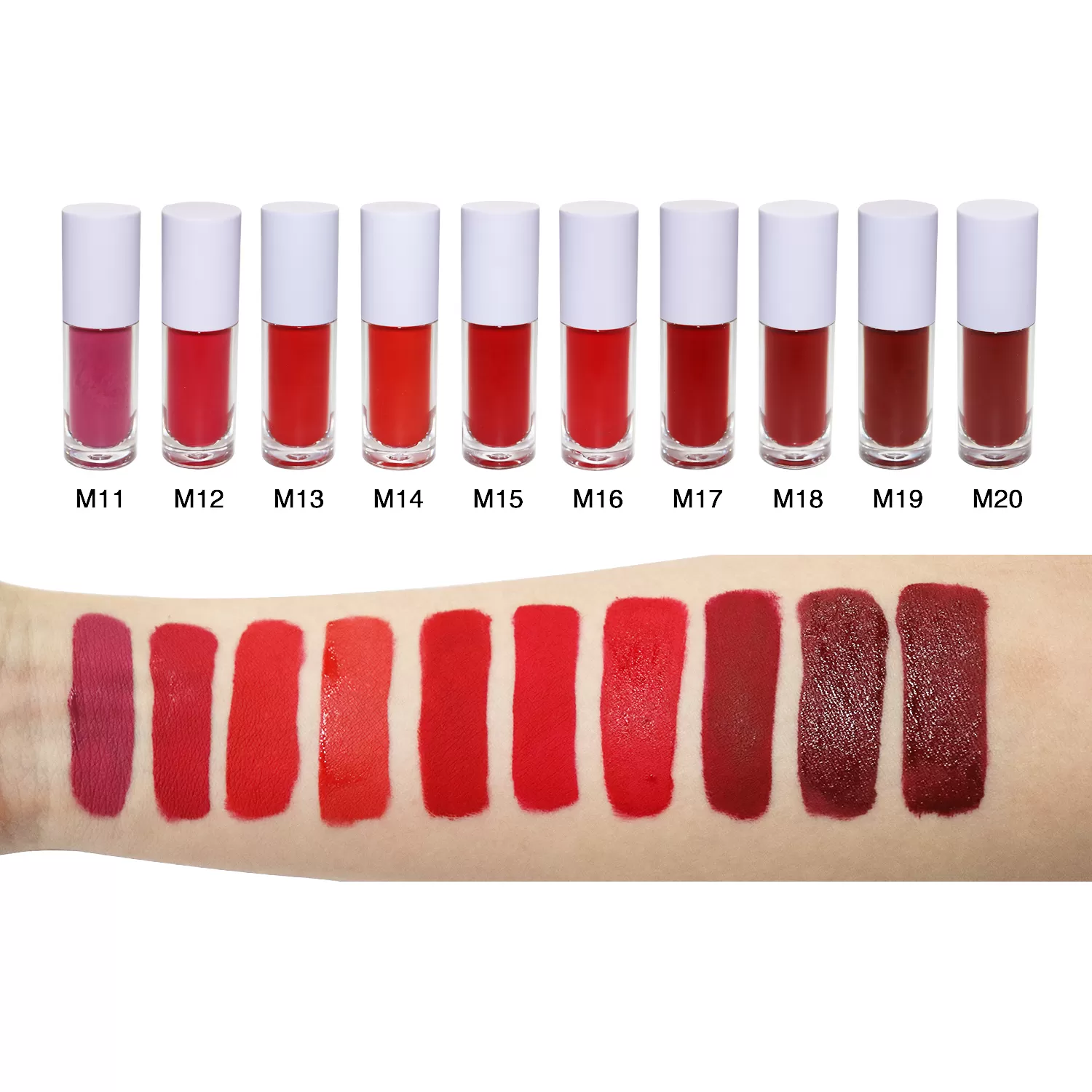 Wholesale Matte Lipstick Mineral Waterproof Long Lasting 31 Colors Liquid Lipstick Red DIY Packaging