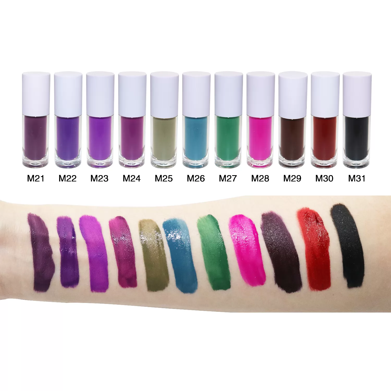 Wholesale Matte Lipstick Mineral Waterproof Long Lasting 31 Colors Liquid Lipstick Red DIY Packaging