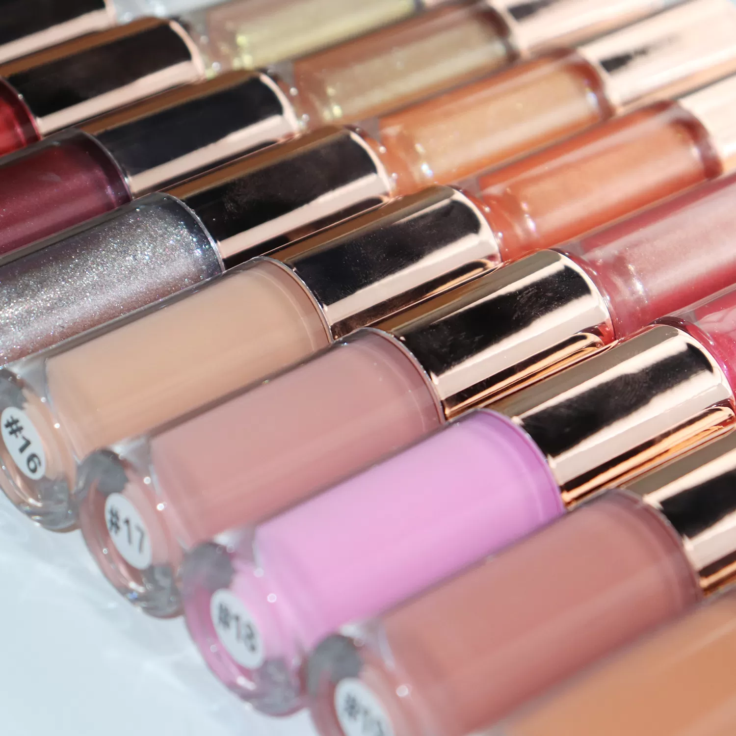 Hot Selling 20Colors Metallic Shimmer Gloss Moisturizing Lip Gloss Lightweight Formula Lipgloss