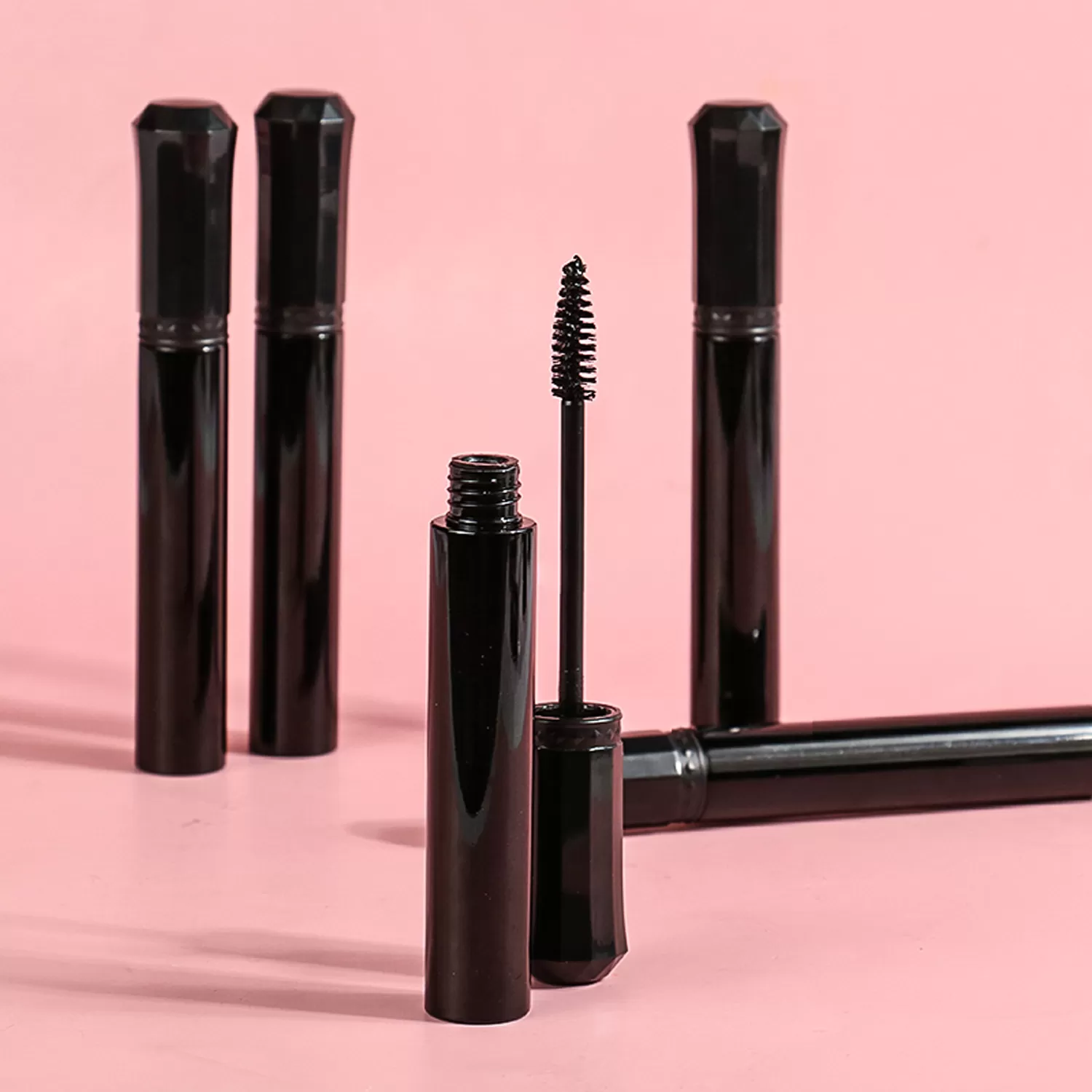 Waterproof Black Dense Bristle Mascara Long Lasting 3D Fiber Mascara Lengthen