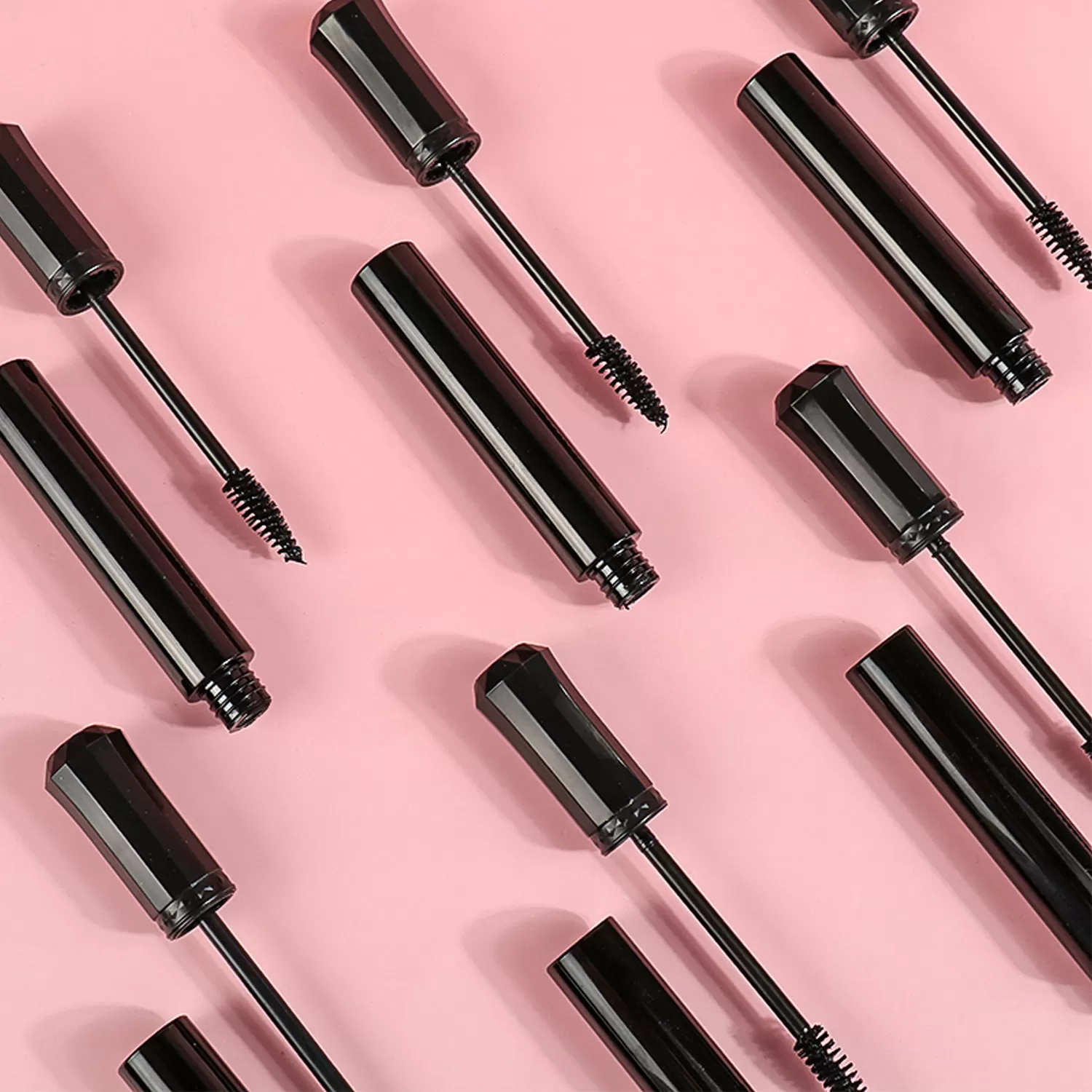 Waterproof Black Dense Bristle Mascara Long Lasting 3D Fiber Mascara Lengthen