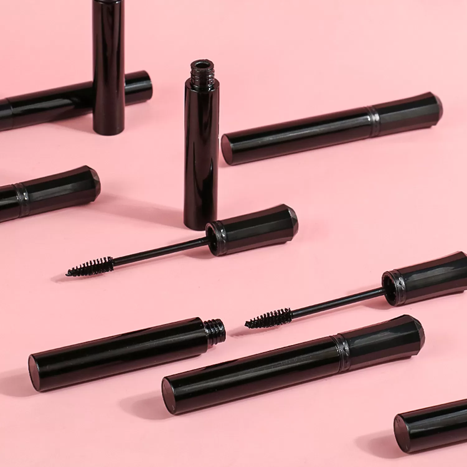Waterproof Black Dense Bristle Mascara Long Lasting 3D Fiber Mascara Lengthen
