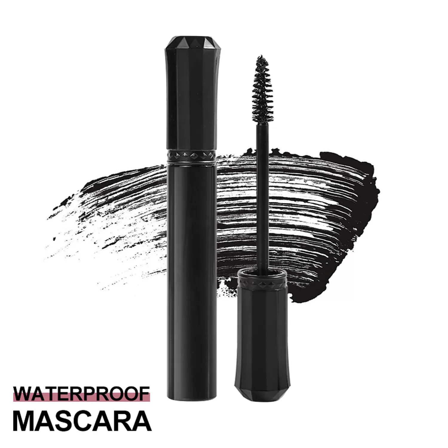 Wasserdichte schwarze Mascara mit dichten Borsten Langanhalt