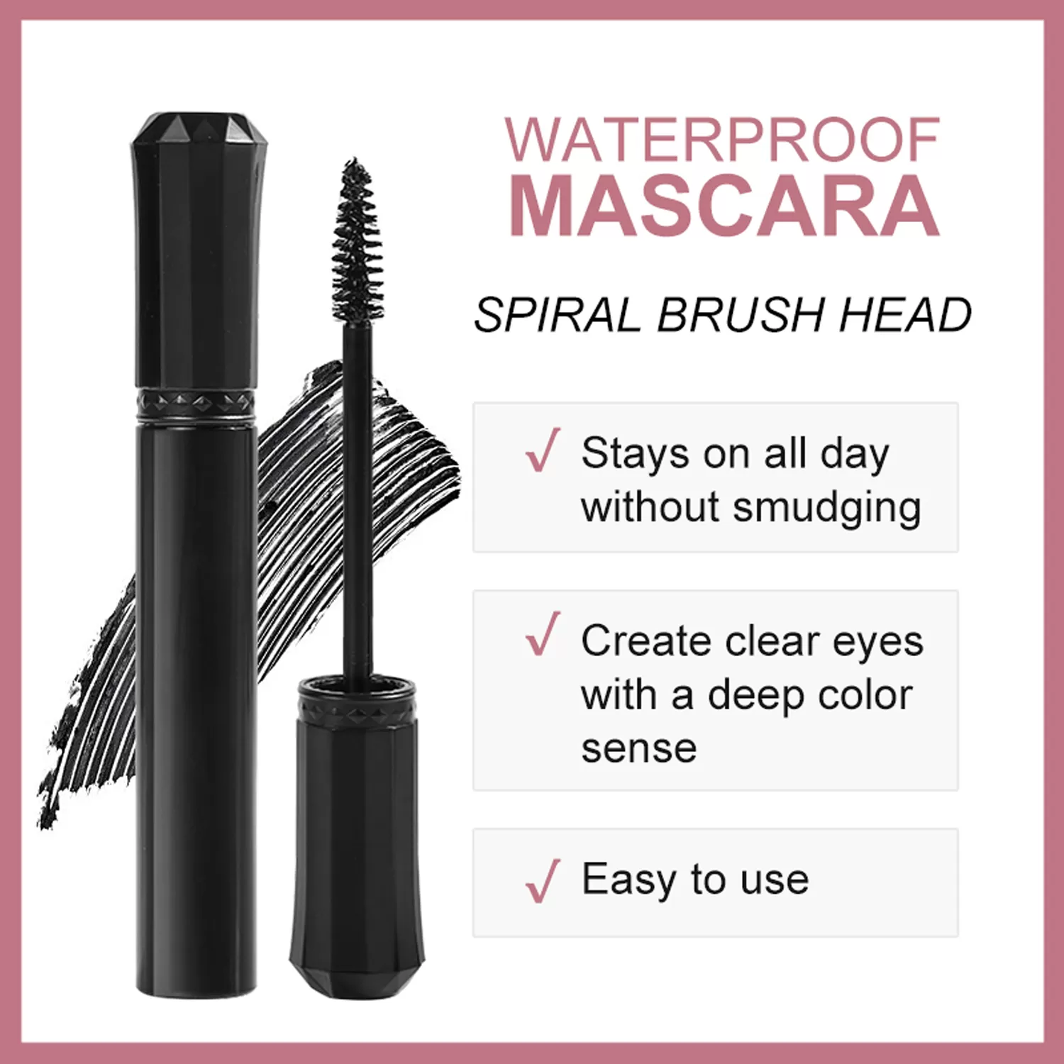 Waterproof Black Dense Bristle Mascara: The Perfect Solution for Long-Lasting, Bold Lashes