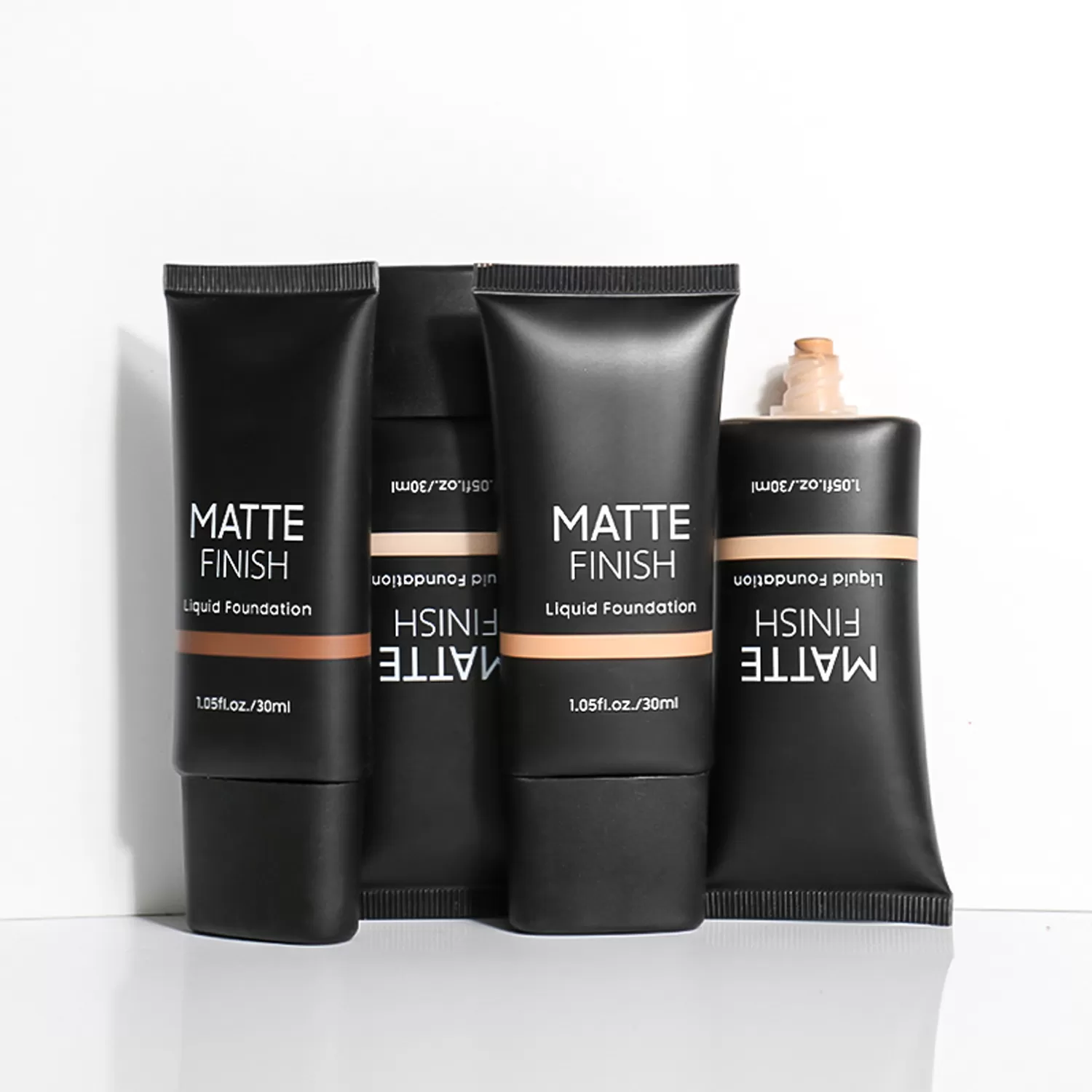 Matte Finish 10Colors Liquid Foundation Oil Free Waterproof Foundation Soft Tube