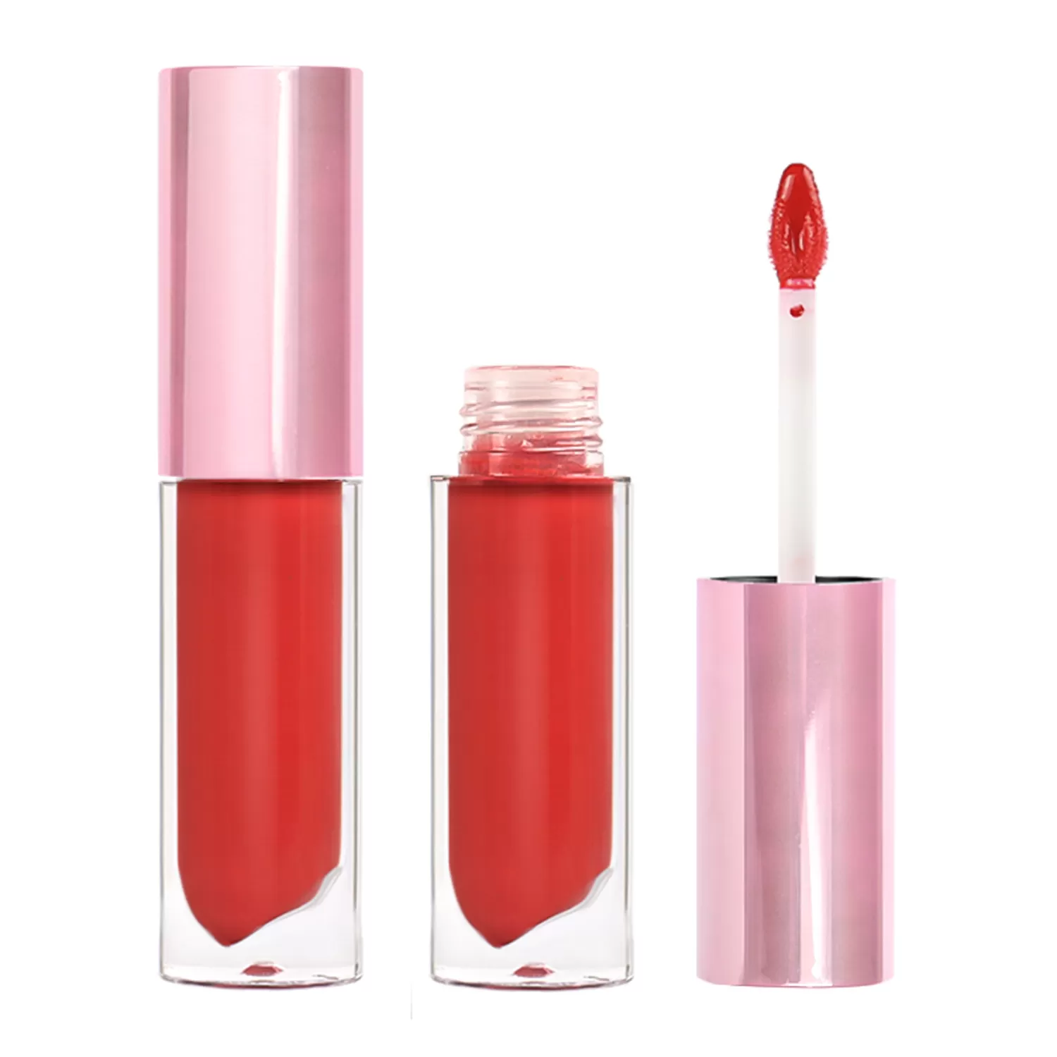 Non Sticky 24 Colors Shiny Lip Gloss Nourishing Formula Long Lasting Matte Lipstick Luxury Packaging