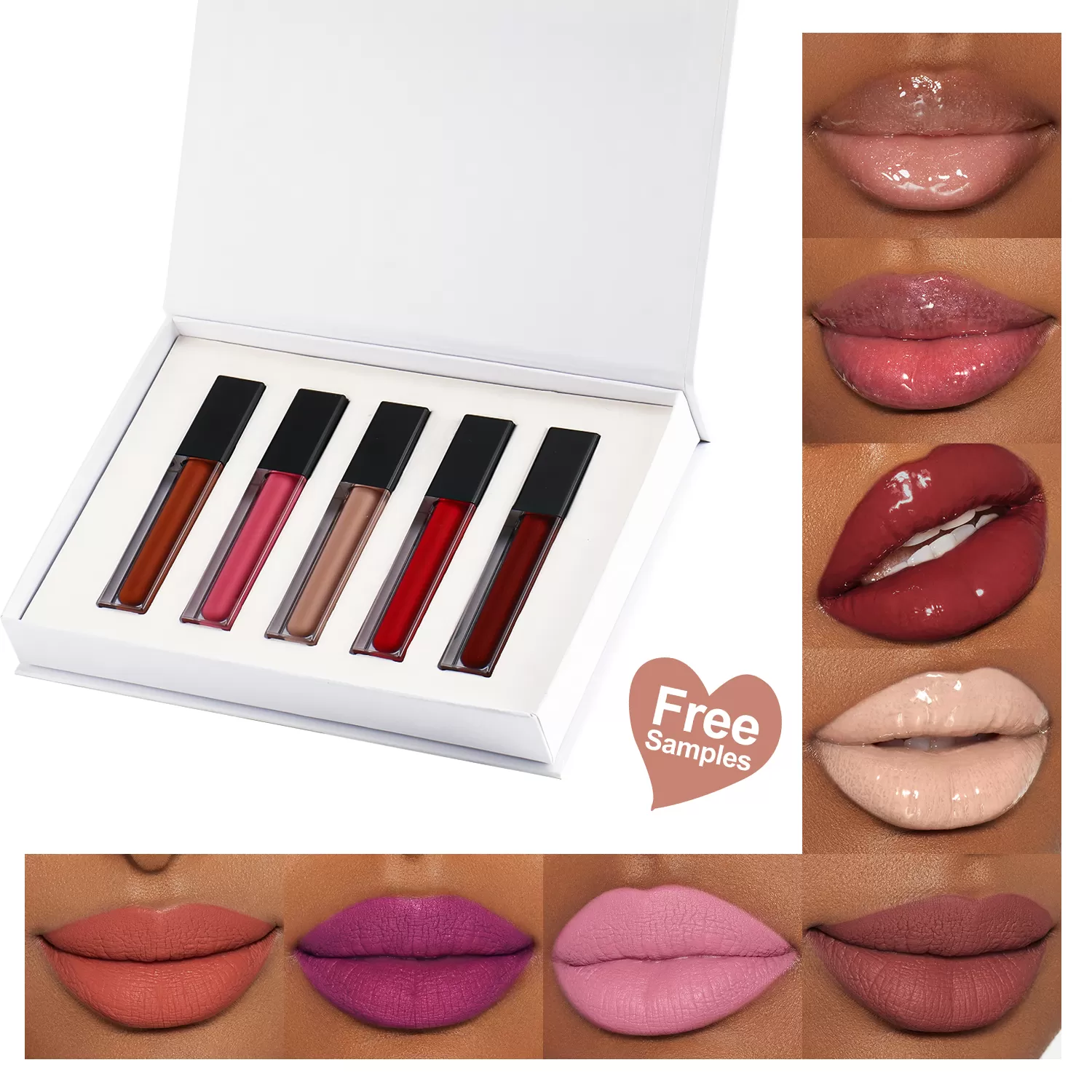 6pcs/Gift box Matte Lip Gloss Set Long Lasting Waterproof Lip Gloss Moisturizing Matte Lipstick Suitable for All Occasions