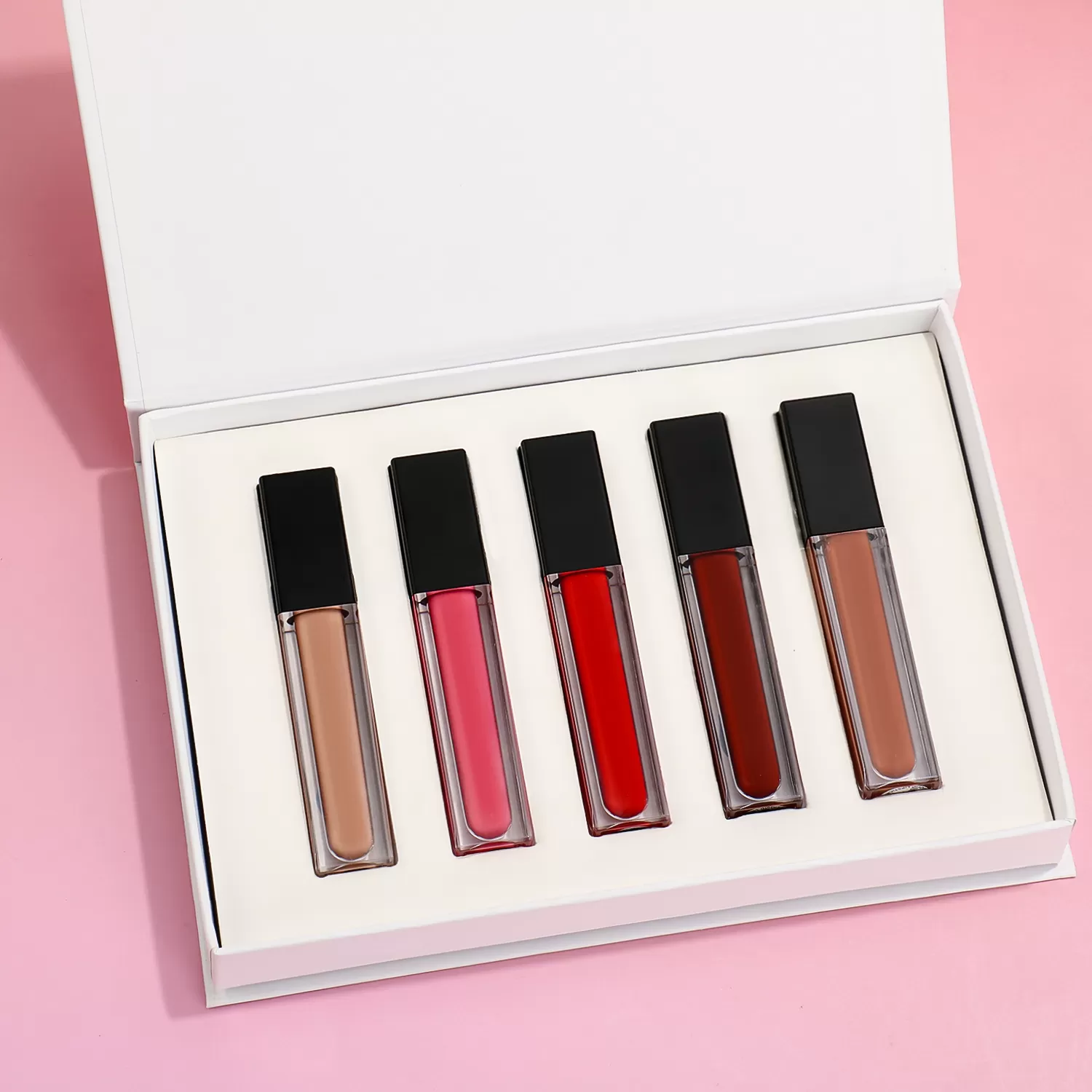 6pcs/Gift box Matte Lip Gloss Set Long Lasting Waterproof Li