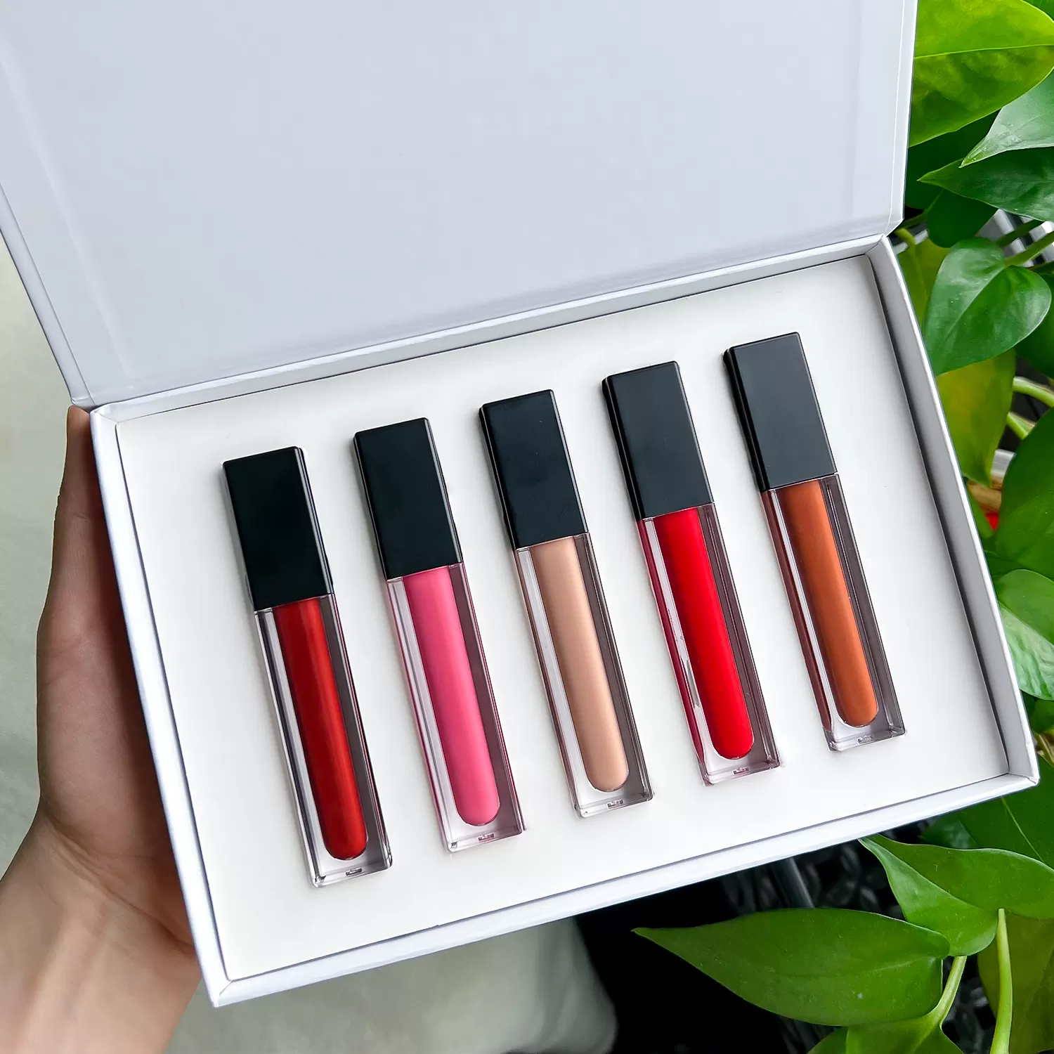 6pcs/Gift box Matte Lip Gloss Set Long Lasting Waterproof Lip Gloss Moisturizing Matte Lipstick Suitable for All Occasions
